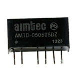 AM1D-050505DZ, DC/DC преобразователь1Вт вх 5В вых 5/5В 100мА SIP7 1000В