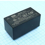 MPM-15-5, AC-DC med, 15Вт, вход 80...264В AC 47...440 Гц, выход 5В/3А, изоляция 4000В AC, на плату,