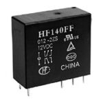 HF140FF/024-2Z3, Реле, монтаж на печатную плату или в розетку, выводы с шагом 5мм, 24 VDC, 2CO, 10A,