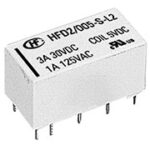 HFD2/024-M-L2-A, Миниатюрное реле, 24 VDC,  250 V, 3A, = G6AK-274P DC24