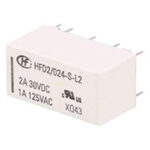 HFD2/024-M-L2-D, Миниатюрное реле, 24 VDC, 250 V, 3A, = G6AK-274P DC24