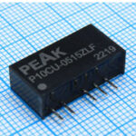 P10CU-0515ZLF, Преобразователь DC/DC на печатную плату 2Вт, вход 5В, выход +15В/+66.7мА, изоляция 10