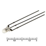 3 RG 300-500mcd 2-3,4v, Светодиод RUICHI, 3 RG, 300-500 мКД, 2-3,4 В