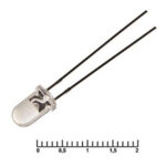 5RWWC 22000mcd 3,4V 15d, Светодиод RUICHI 5RWWC, 22000 мКД, 3,4 В, угол излучения 15 градусов
