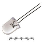10RWWC 40Kd  6500K 3,4v 20d, Светодиод RUICHI 10RWWC, 40 кД, 6500K, 3,4 В, угол излучения 20 градусо
