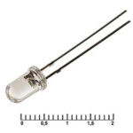 5RBWC 8000mcd 3,4v 15d, Светодиод RUICHI 5RBWC, 8000 мКД, 3,4 В, угол излучения 15 градусов