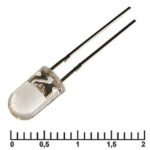 5RWWC 14000mcd 6500K 3,4v 15d, Светодиод RUICHI 5RWWC, 14000 мКД, 6500K, 3,4 В, угол излучения 15 гр