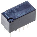 TX2-5V, реле 5В 2FormC 220В АС/2А 15х7.4х8.4 мм